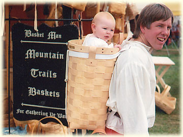 Reenactor and baby