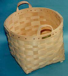 Patio Basket - Leather Handles